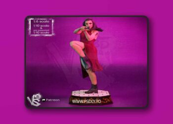 VS3D – Ballerina Pose 03 – John Wick – 3D Print Model STL