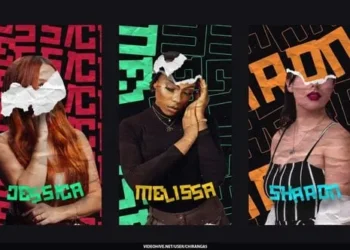 Videohive - Collage Elements Crumple Tape Stories - 59683562