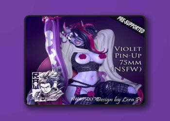Violet Pin Up NSFW – 3D Print Model