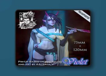 Violet (Pose 2) – 3D Print