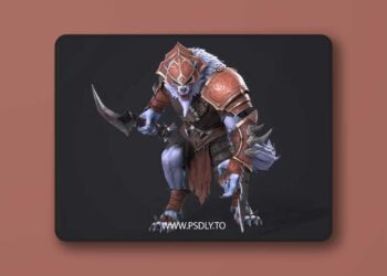 Werewolf Assassin Low-poly 3D Model