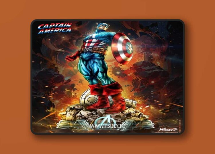 Wicked – Captain America Sculpture – 3D Print Model STL 1 Wicked-–-Captain-America-Sculpture-–-3D-Print-Model-STL