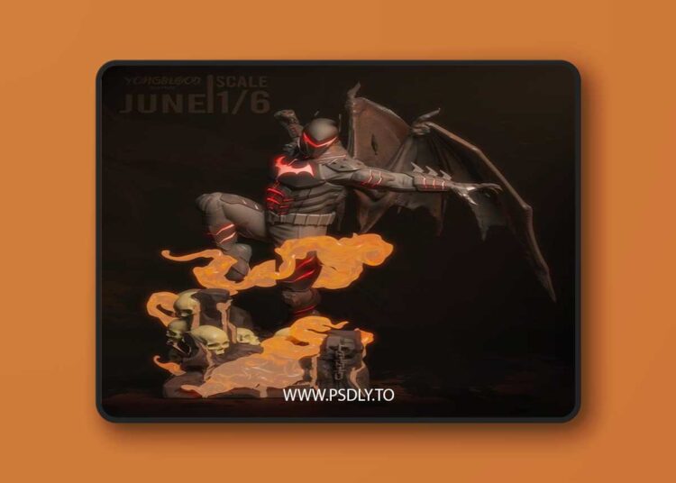 Yongblood Sculpture – Hellbat – DC Comics – 3D Print Model STL 1 Yongblood Sculpture – Hellbat – DC Comics – 3D Print Model STL