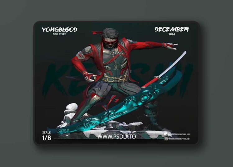 Yongblood Sculpture – Kenshi – 3D Print Model STL 1 Yongblood Sculpture – Kenshi – 3D Print Model STL
