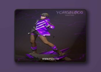 Yongblood Sculpture – Reina Mishima Tekken 8 – 3D Print Model