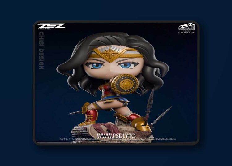 ZEZ Studio – Chibi Wonder Woman – 3D Print Model 1 ZEZ Studio – Chibi Wonder Woman – 3D Print Model
