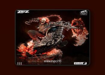 ZEZ Studio – Ghost Rider – 3D Print Model
