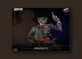 ZEZ Studio – Joker Bust – 3D Print Model