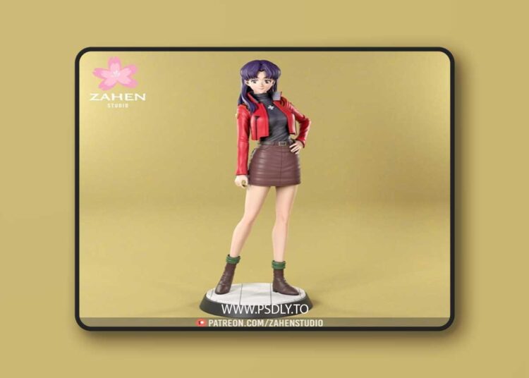 Zahen Studio – Misato Katsuragi – 3D Print Model STL 1 Zahen Studio – Misato Katsuragi – 3D Print Model STL