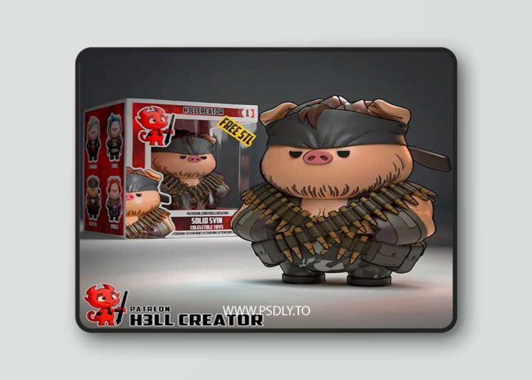 h3LL creator – Solid Svin (Solid Snake) – 3D Print Model STL 1 h3LL creator – Solid Svin (Solid Snake) – 3D Print Model STL