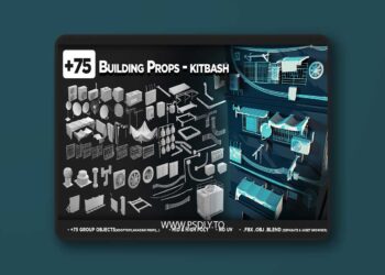 +75 Building Props – KITBASH – VOL 06