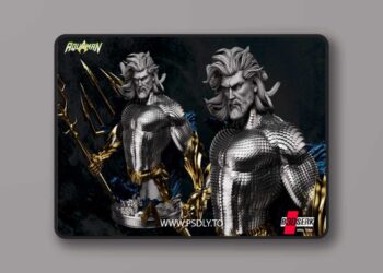 B3DSERK – Aquaman Bust – 3D Print Model