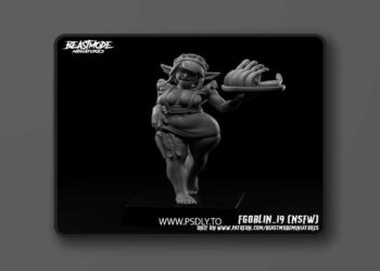 Beastmode Miniatures – Female Goblin 19 – 3D Print Model STL