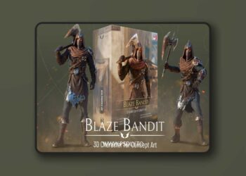 Blaze Bandit – 3D Character for Concept Art