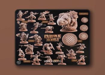 Cast n Play – Catfolk Heroes Set August 2025 – 3D Print Model STL