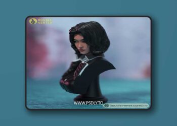 Double Vertex – Lune – Clair Obscur Expedition 33 Game Bust – 3D Print Model STL