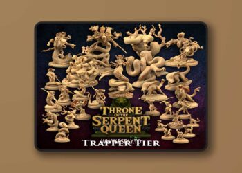 Dragon Trappers Lodge – Throne of The Serpent Queen – 3D Print Model