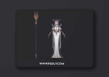 Dragon mother Low-poly 3D Model