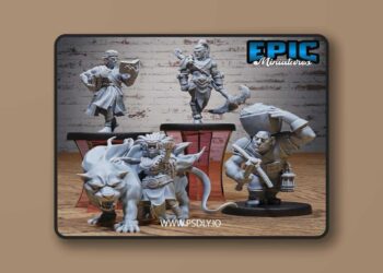 Epic Miniatures – Jungle Untamed Set – Fantasy Aztec Encounter – Wild Tribe Collection – 3D Print Model