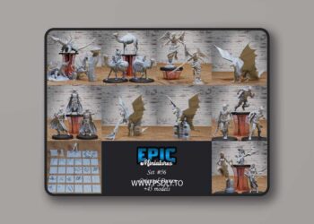 Epic Miniatures – Oriental Dunes Set – Sand Encounter – Desert and Arabic Collection – 3D Print Model