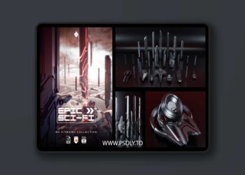 Epic Sci-Fi - Hard Surface Sci Fi Buildings & Environment Assets 3D Kitbash Pack