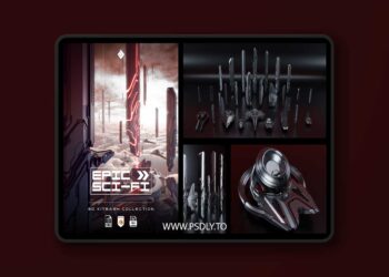 Epic Sci-Fi – Hard Surface Sci Fi Buildings & Environment Assets 3D Kitbash Pack