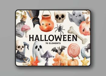 Halloween Watercolors Collection