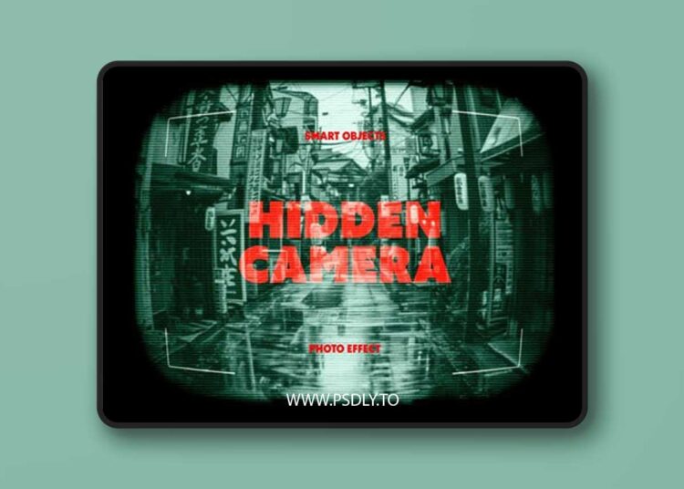 Hidden Camera Photo Effect for Photoshop 1 Hidden Camera Photo Effect for Photoshop