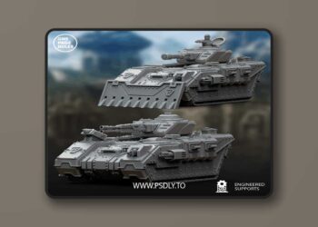 Human Defence Force – Battle Tank – 3D Print Model