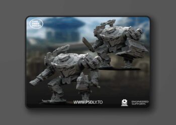 Human Defence Force – Combat Walker – 3D Print Model