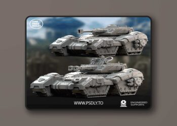 Human Defence Force – Heavy Tank – 3D Print Model