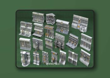 Industrial Walls Collection 1 – 20 Pieces