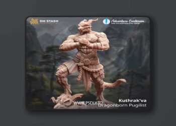 Kuthrak’Va – Dragonborn Pugilist – 3D Print Model