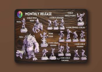 Moonlight Minis – Goblins August 2025 – 3D Print Model STL