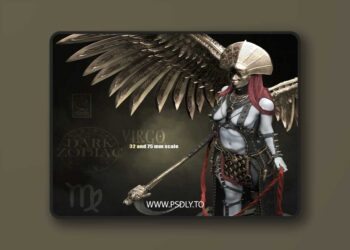 Necropunks Miniatures – VIRGO – 3D Print Model