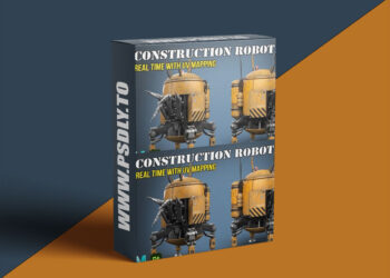 Patreon - Construction Robot Real-Time with UV Mapping 3D Tutorial