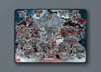 Rakovendetta Estudio – Vampire Fantasy Football Team – 3D Print Model