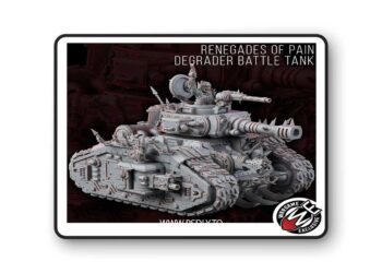 Renegade of Pain – Degrader Battle Tank – 3D Print Model