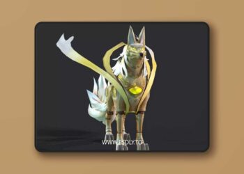 Robot dog Low-poly 3D Model