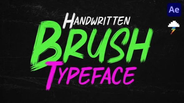 Videohive - Handwritten Brush Typeface - 59406735 1 Videohive - Handwritten Brush Typeface - 59406735