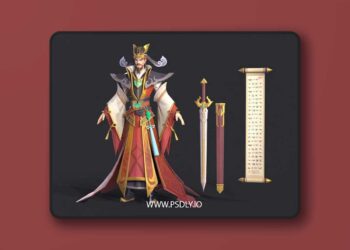 Wei Zheng Low-poly 3D Model