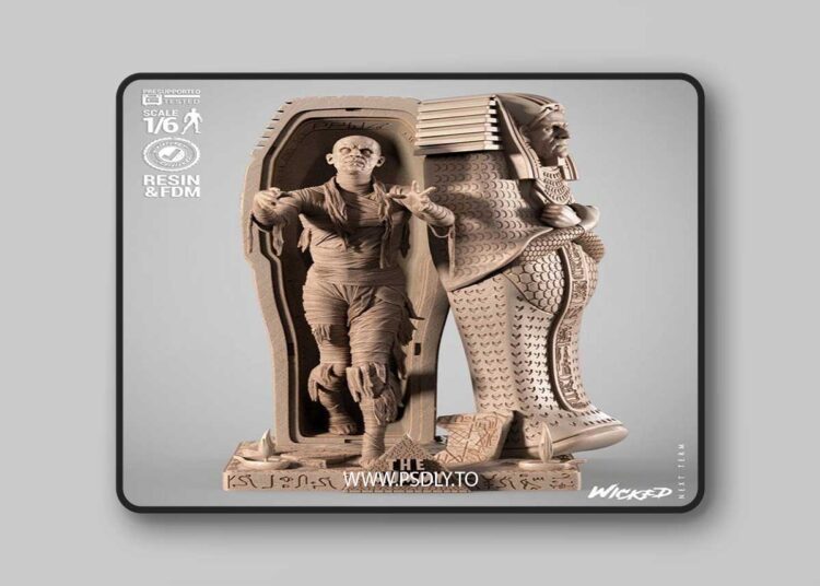 Wicked – The Mummy Sculpture – 3D Print Model STL 1 Wicked – The Mummy Sculpture – 3D Print Model STL