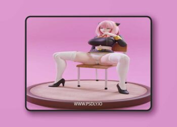 Anya Forger – The Naughty School Girl – 3D Print Model STL
