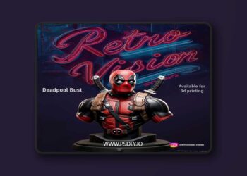 Deadpool Bust – 3D Print Model