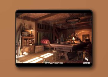 Fantasy Interior Environment (Fantasy Interior Library Interior Fantasy 3D) [4.25 – 4.27 and 5.0 – 5.7]