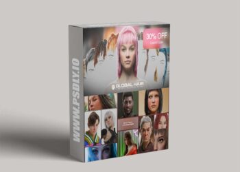 Globalhair For Any Character Hair Library v1.0.0 for Blender