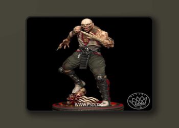 Nacho CG – Fan Art – Baraka from MK Statue – 3D Print Model STL