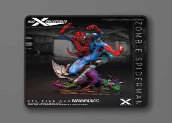 Nice X Collectibles – Zombie Spiderman – 3D Print Model STL
