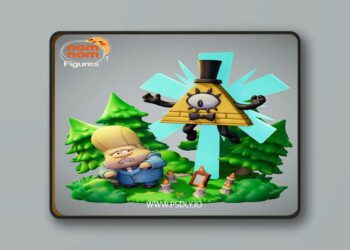 Nomnom Figures – Chibi Bill Cypher from Gravity Falls – 3D Print Model STL