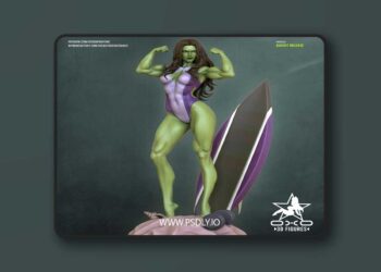 OXO3D Figures – Shehulk – 3D Print Model STL